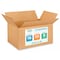 Idl Packaging 16 in x 10 in x 8 in Shipping Box, Kraft, Corrugate, Single Wall, 200#, 25 PK B-16108-25 - alternate 1